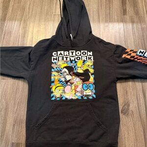 Cartoon Network Black Hoodie with Colorful Characters